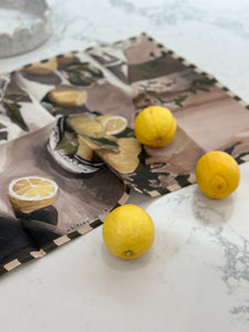 Linen Tea Towel | Moody Lemons